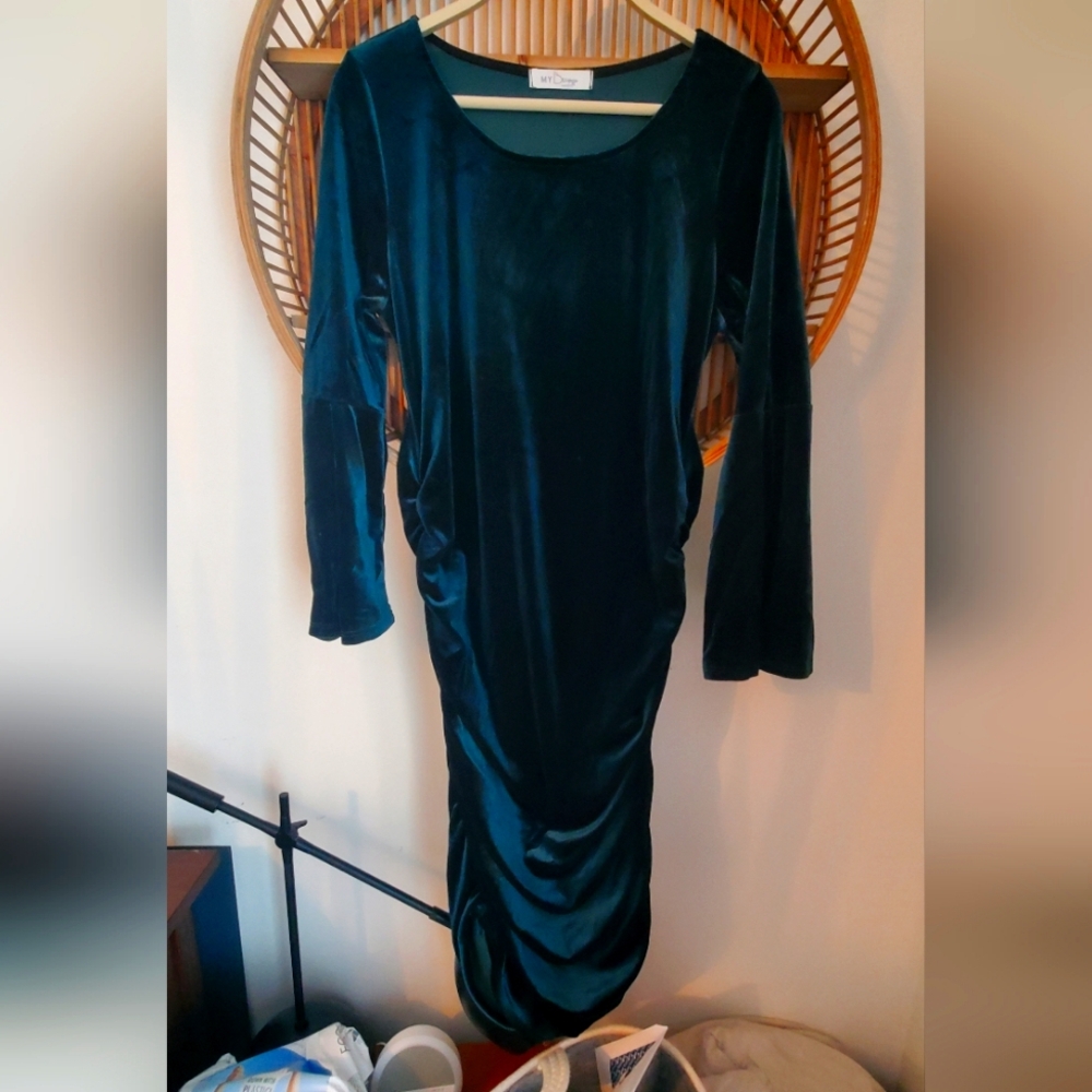 Emerald Green maternity dress